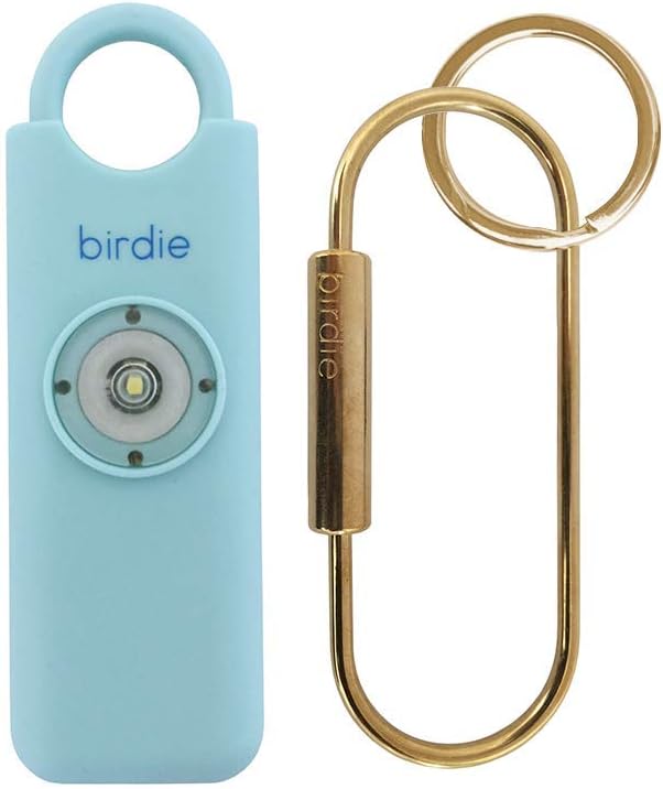 She’s Birdie–The Original Personal Safety Alarm for Women by Women–Loud Siren, Strobe Light and Key Chain in a Variety of Colors (Charcoal)