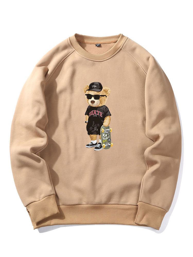 Sweat-shirt à manches raglan imprimé Skate Bear