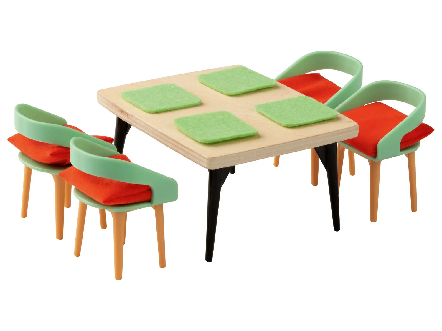 Playtive Maison de poupe XXL en bois, 54 pices