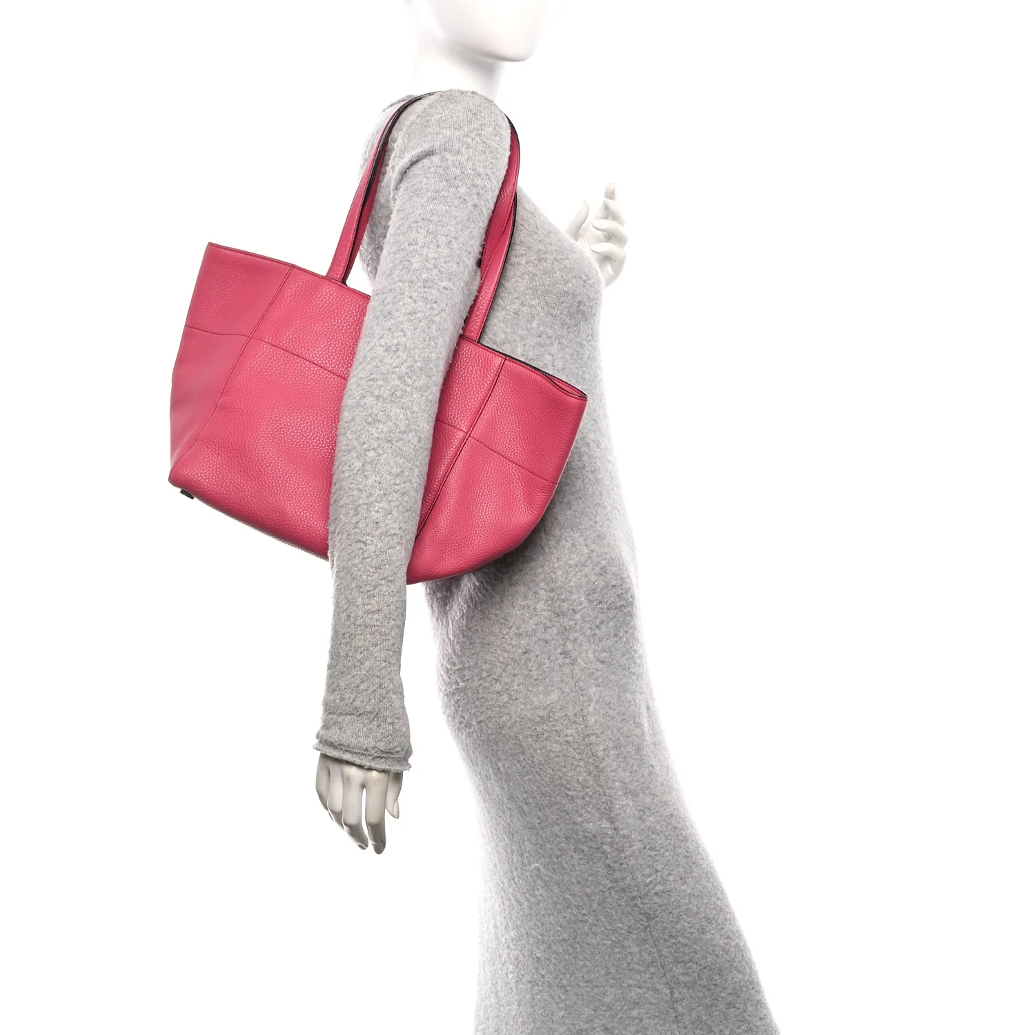 Vitello Daino Shopping Tote Peonia