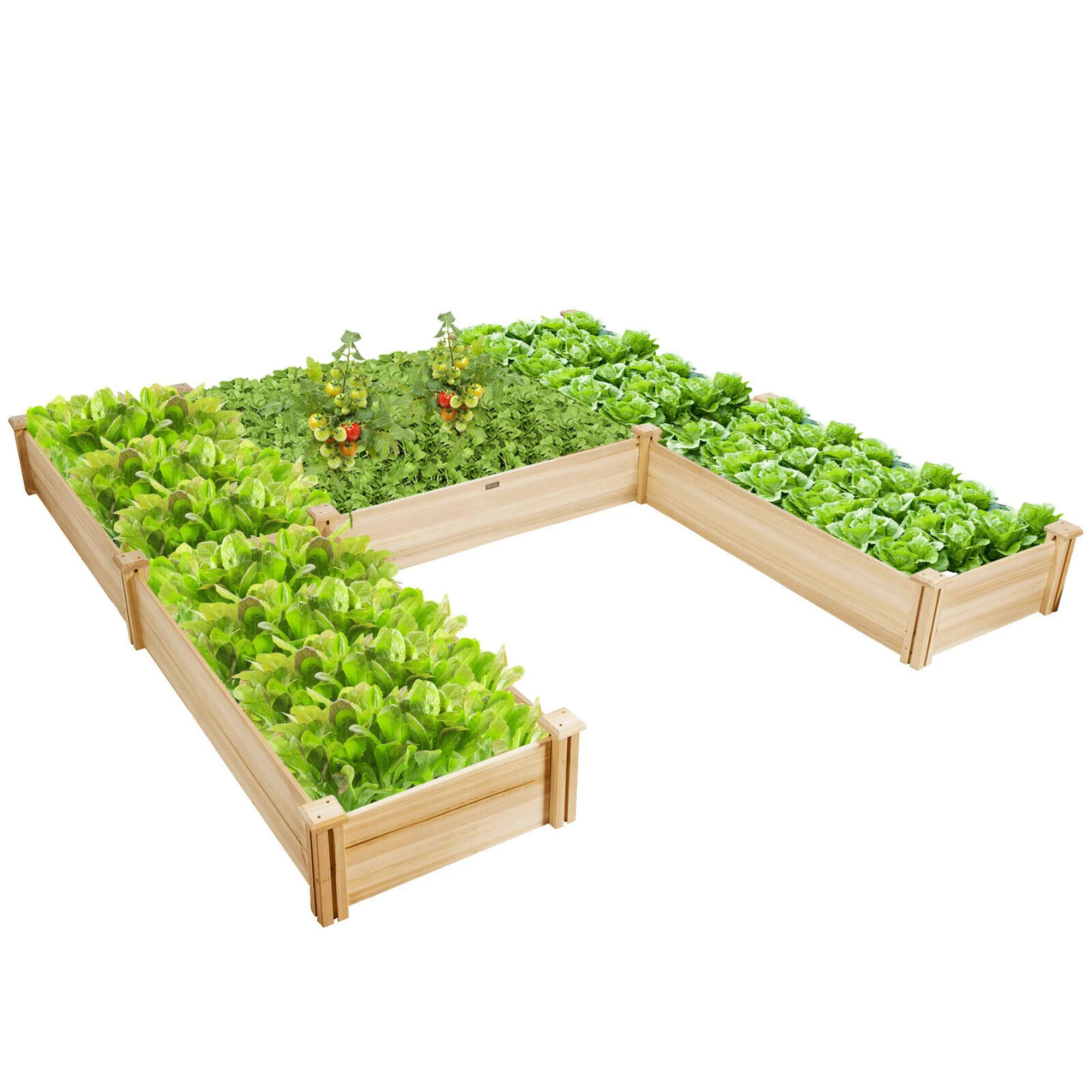 U-Shaped Raised Garden Bed, 92.5