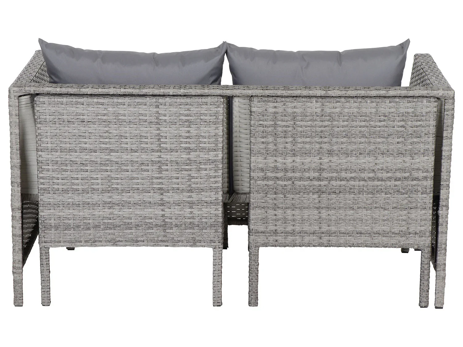 Gardamo Ensemble de jardin Vigo Lounge, 4 pices, gris