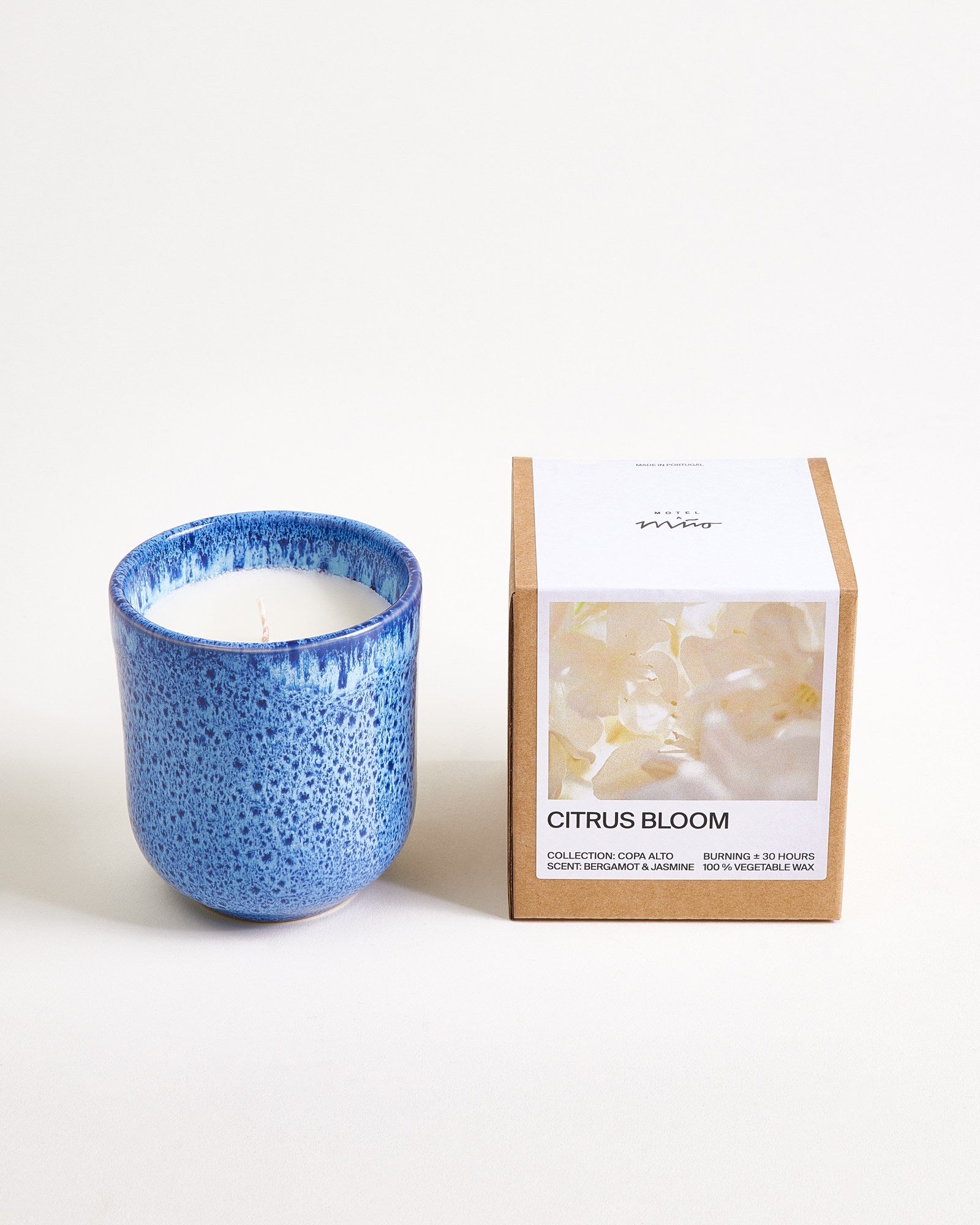 COPA ALTO - SCENTED CANDLE CITRUS BLOOM SPECKLED DARK BLUE