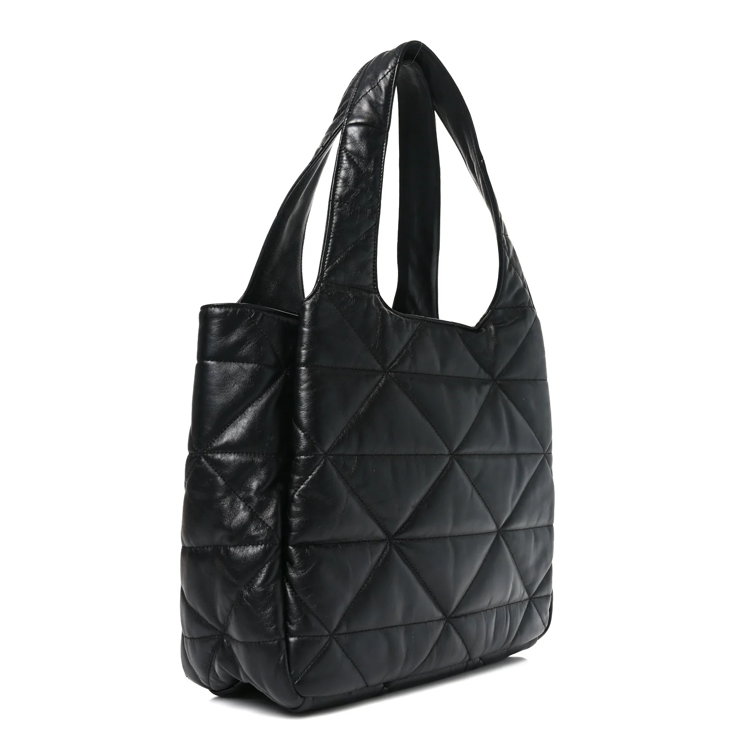 Nappa Quilted Medium Dynamique Tote Black
