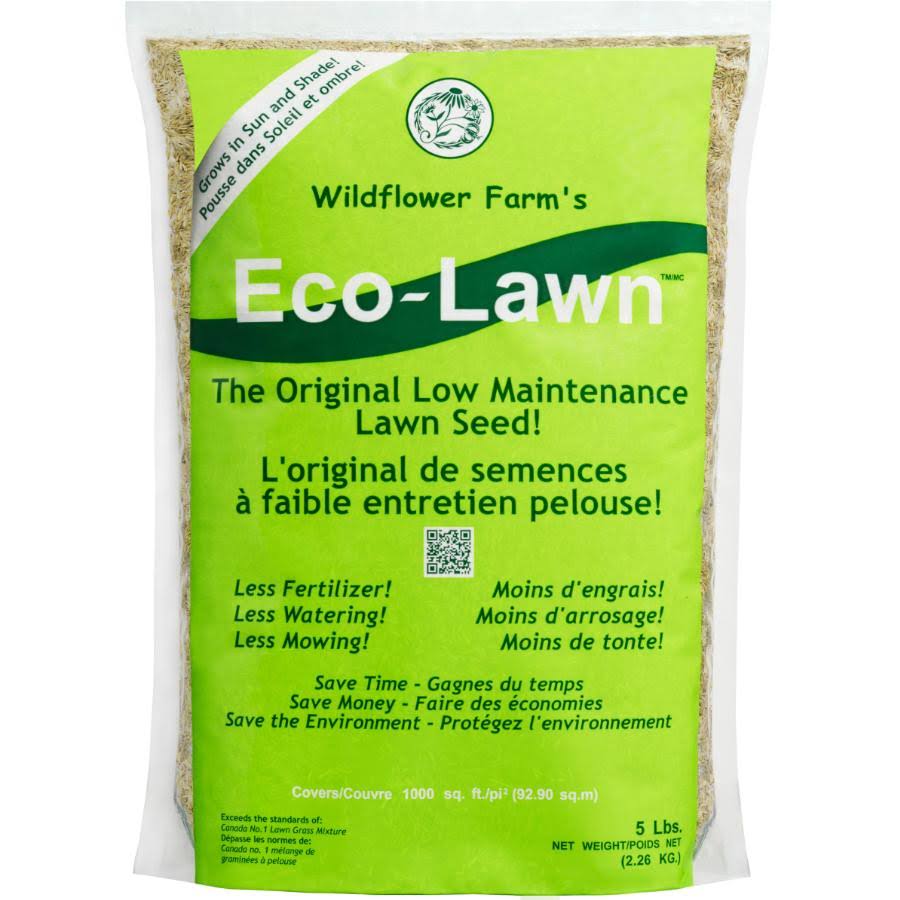 Wildflower Farm's Eco-Lawn Grass Seed - 5 lb - 5 lbs.