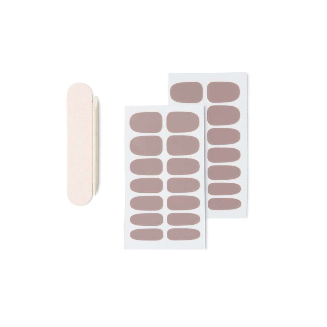 Lot de 24 autocollants vernis à ongles unis 6 coloris