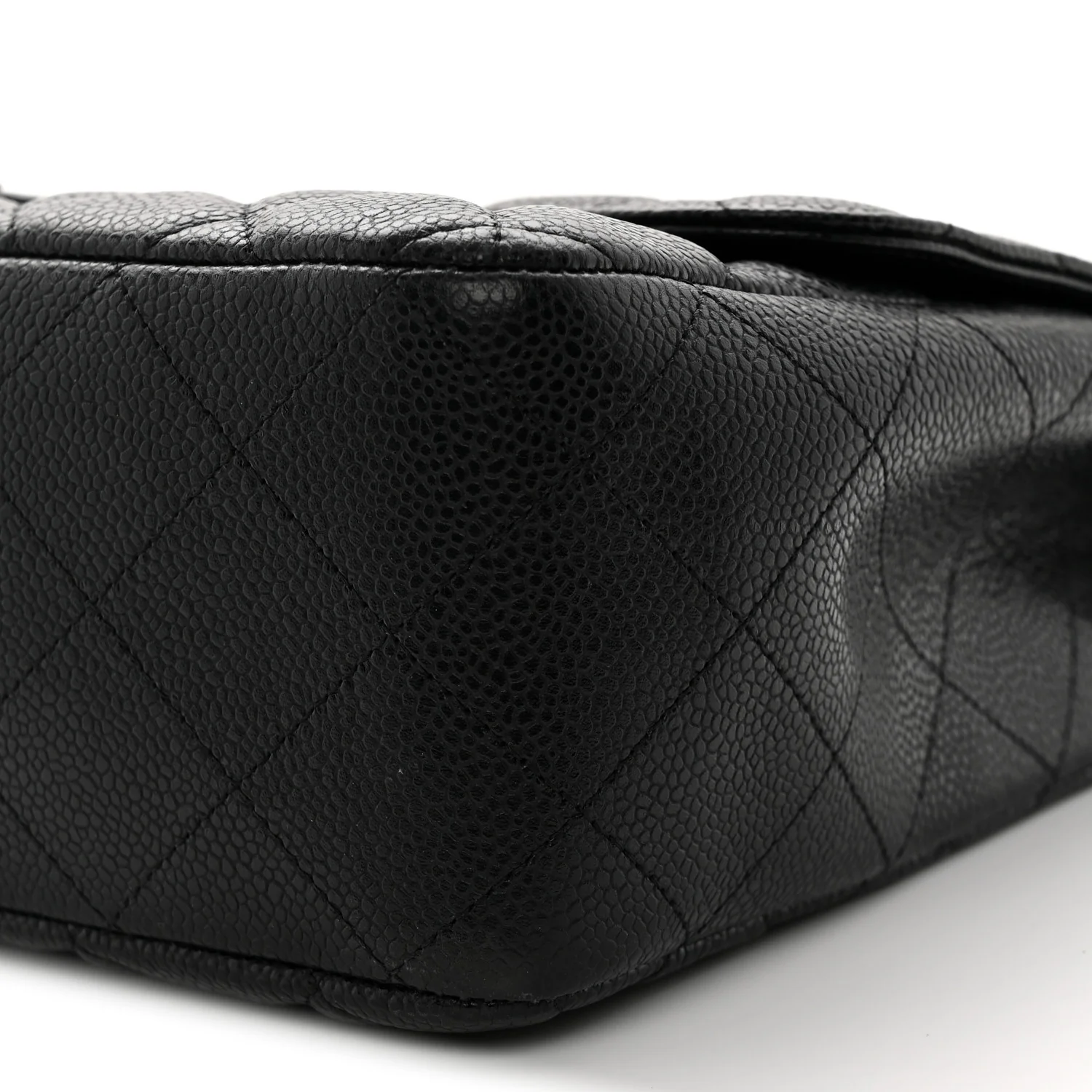 Caviar Quilted Jumbo Single Flap Black