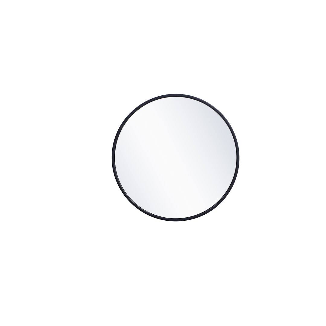 Needville Modern & Contemporary Accent Mirror Finish: Matte Black, Size: 21