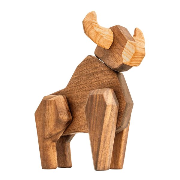 Tyr trefigur 15 cm valnøtt/ask