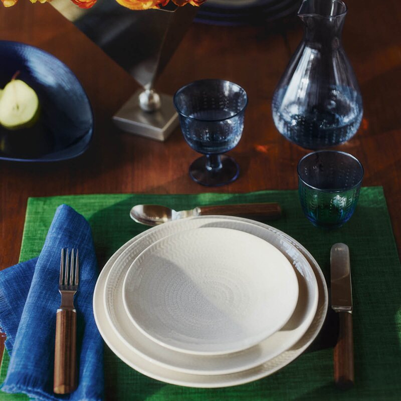 Swedish Grace glass m/stett 28 cl 2 stk blå