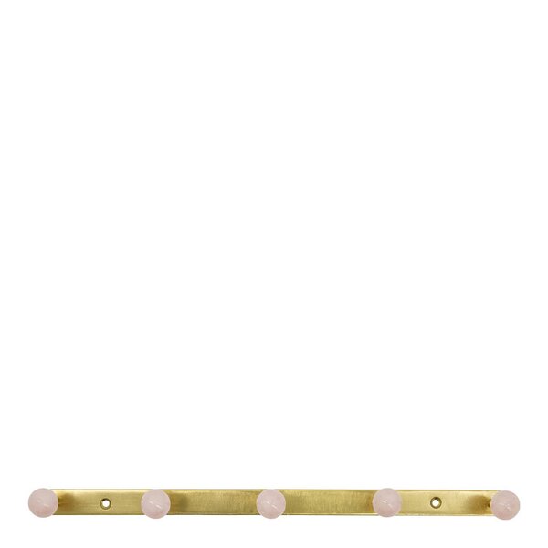 Ball knaggrekke 35x2x5 cm rosa