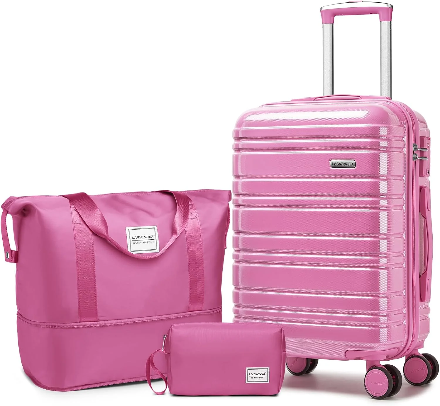 Ensemble de 6 valises, ensemble de valises rigides extensibles avec roulettes multidirectionnelles, ensemble de bagages à roulettes légers