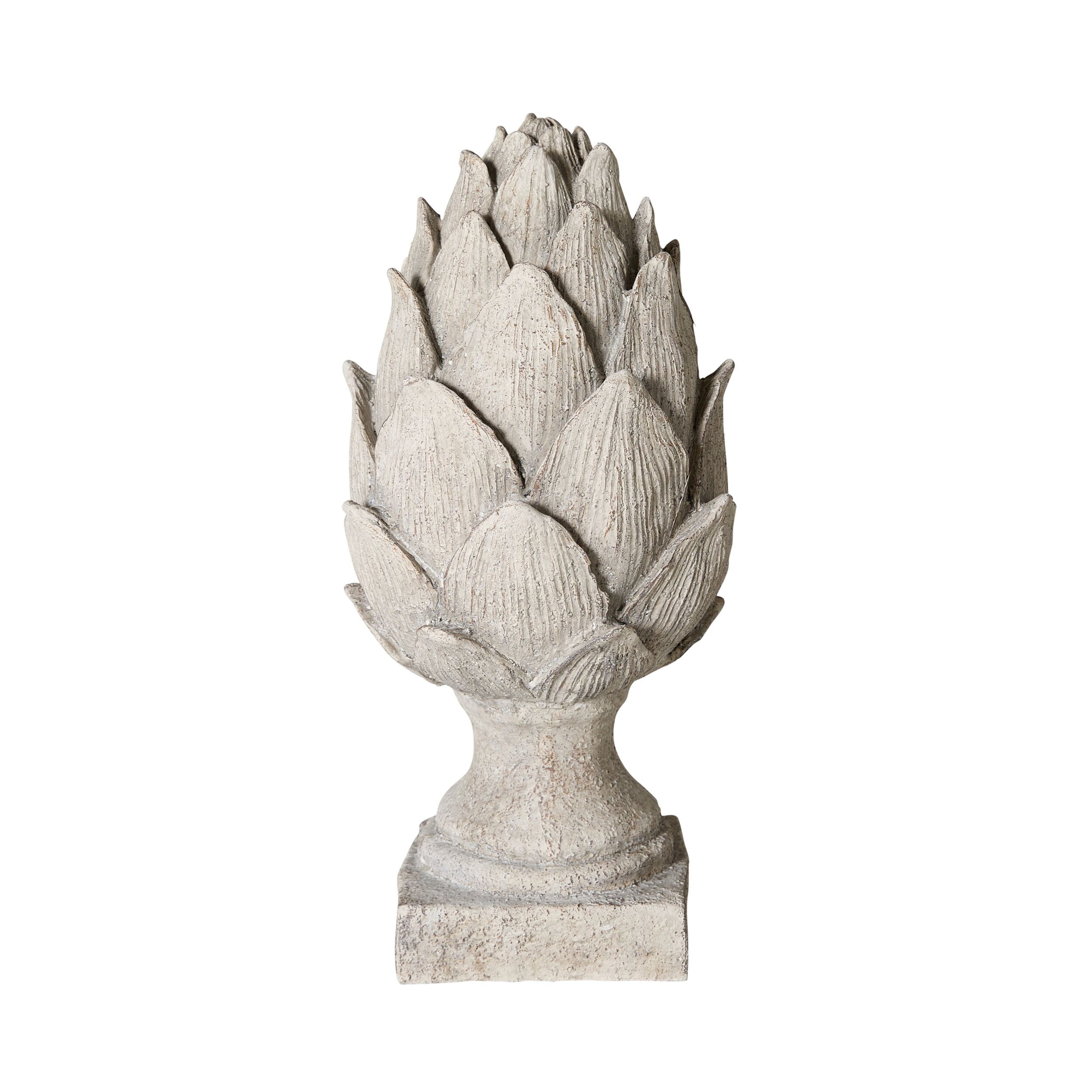 Artichoke Resin Flower Statue Large