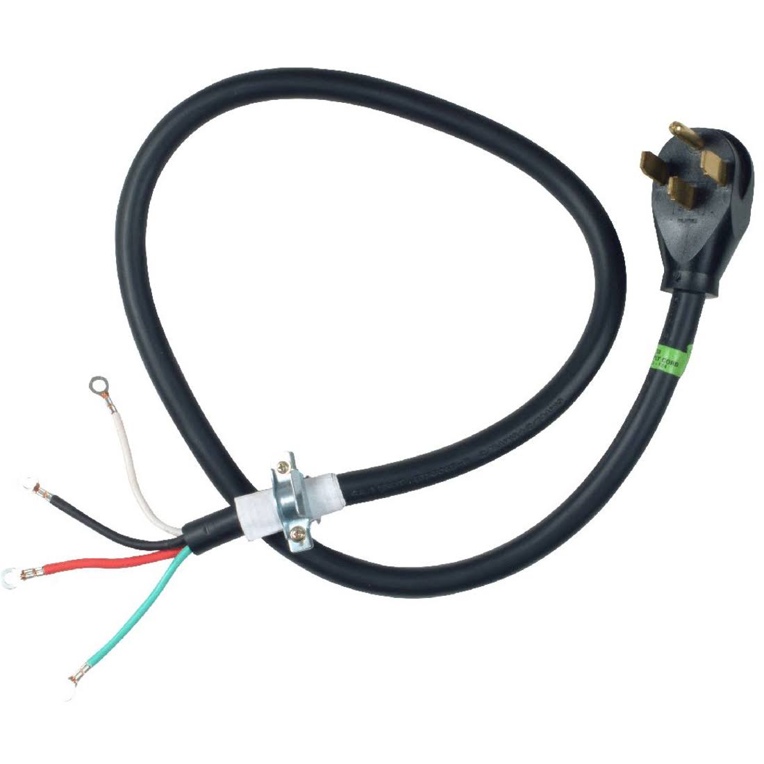 Whirlpool PT400L 4-Feet 4 Wire 30-Amp Dryer Power Cord