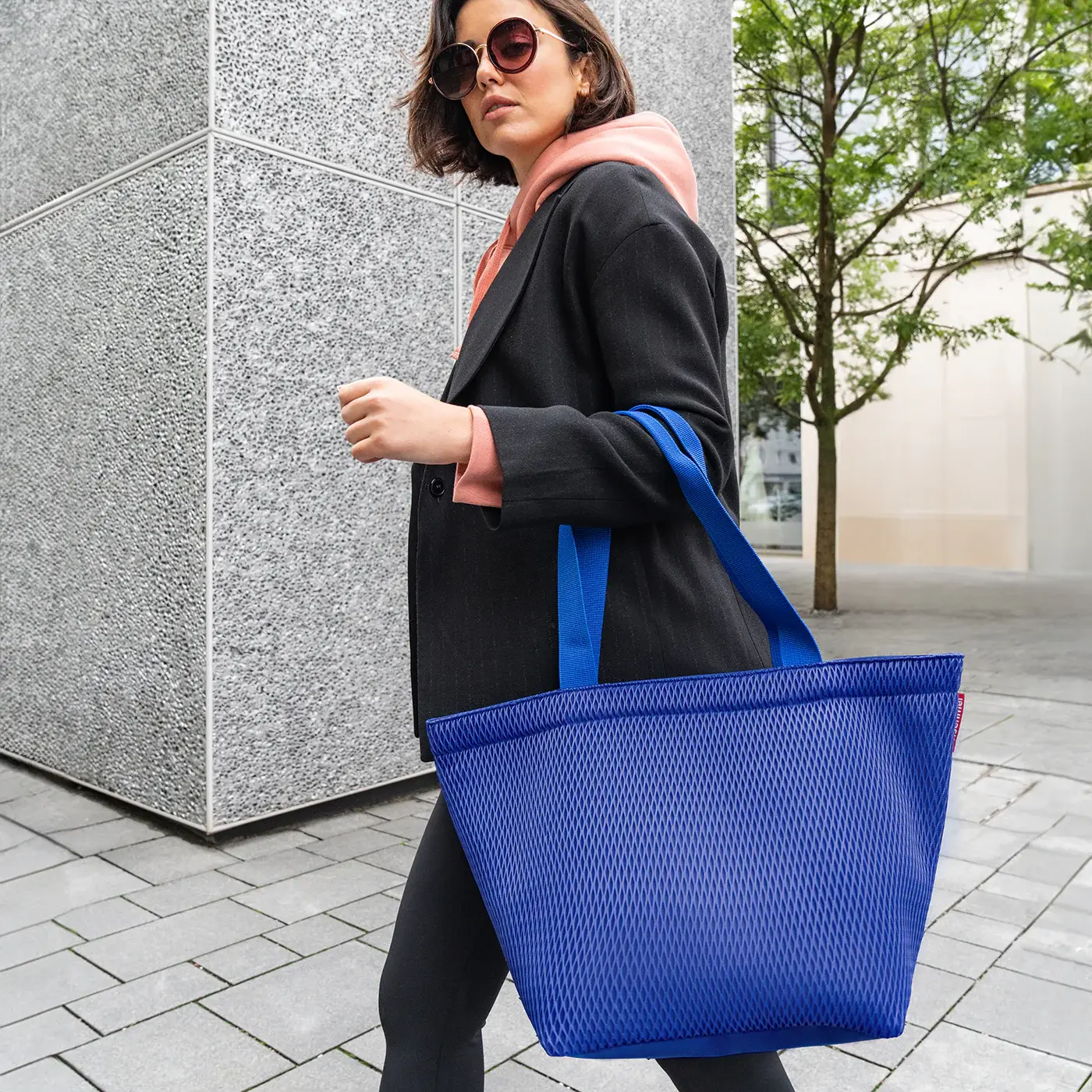 shopper M mesh royal blue