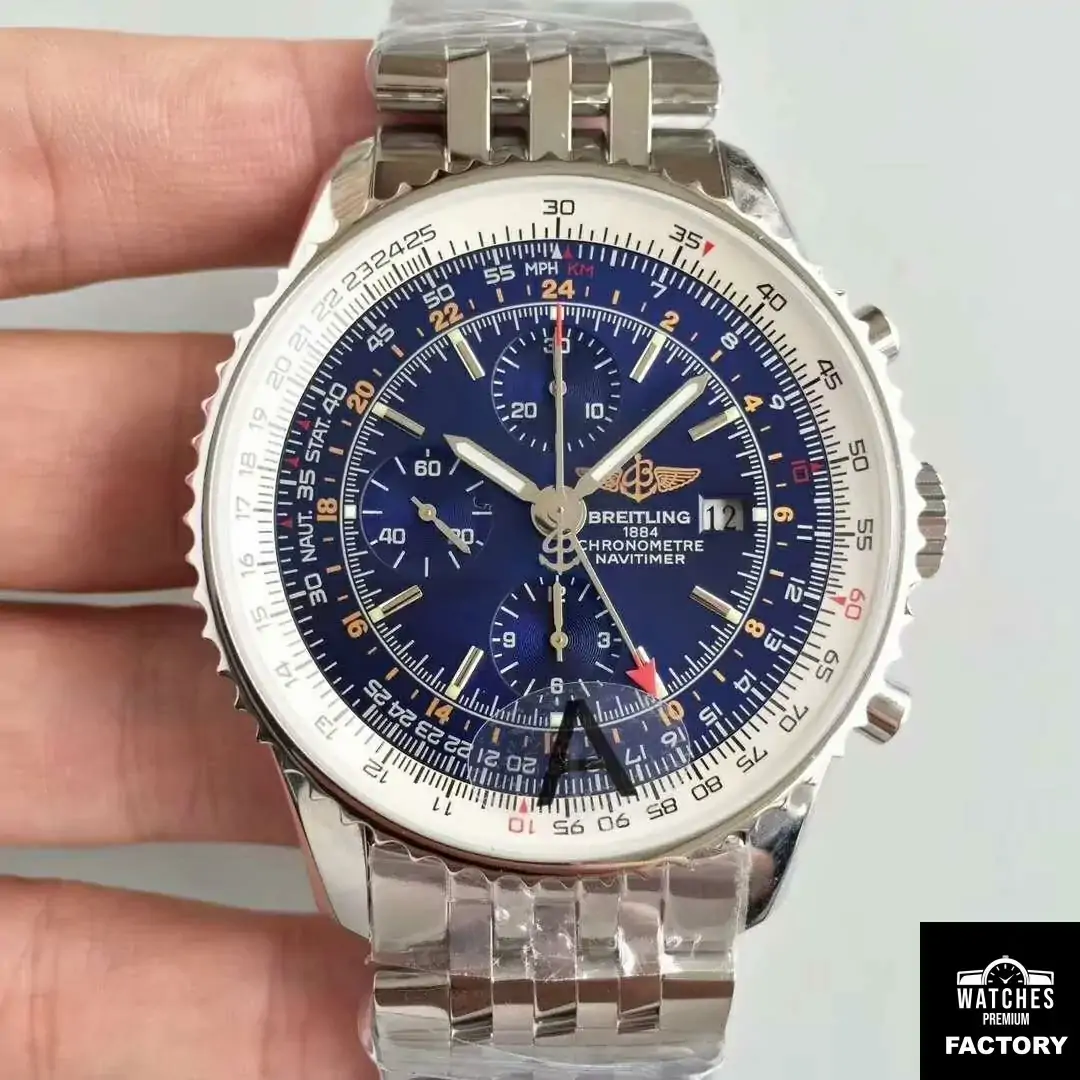 Breitling Navitimer Montbrillant Datora A21330 JF Factory Blue Dial
