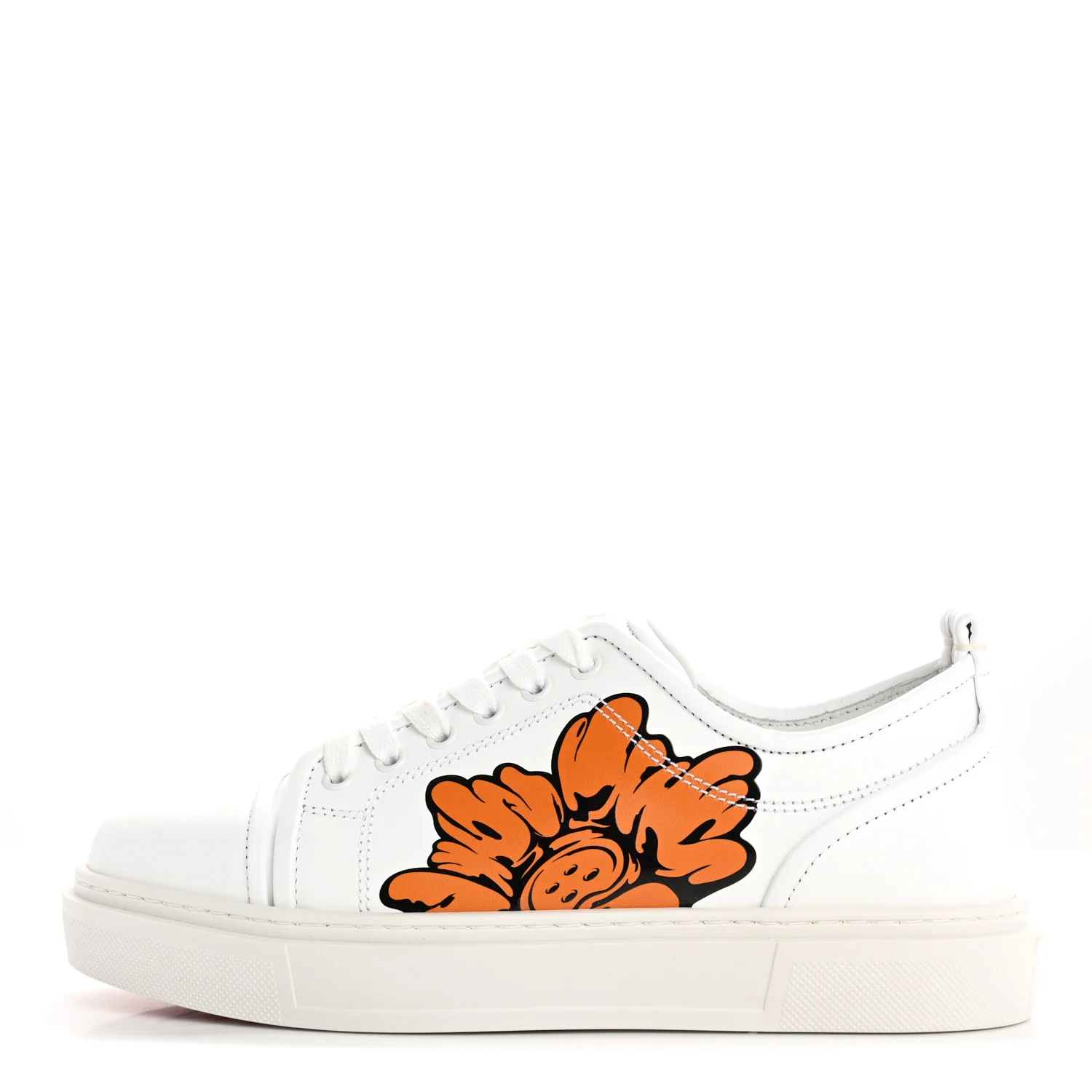 x Shun Sudo Adolon Junior Button Flower Low Top Mens Sneaker 40.5 White Multicolor