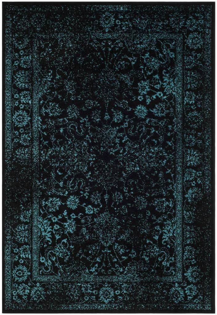 Safavieh ADR109K Adirondack Black / Teal Area Rug - 6' x 9'