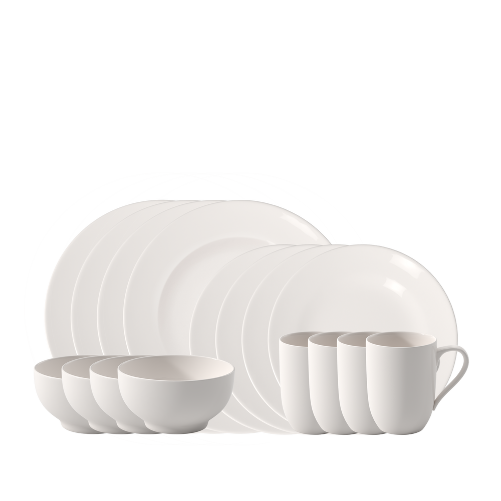 For Me Dinnerware set - White, Premium Porcelain