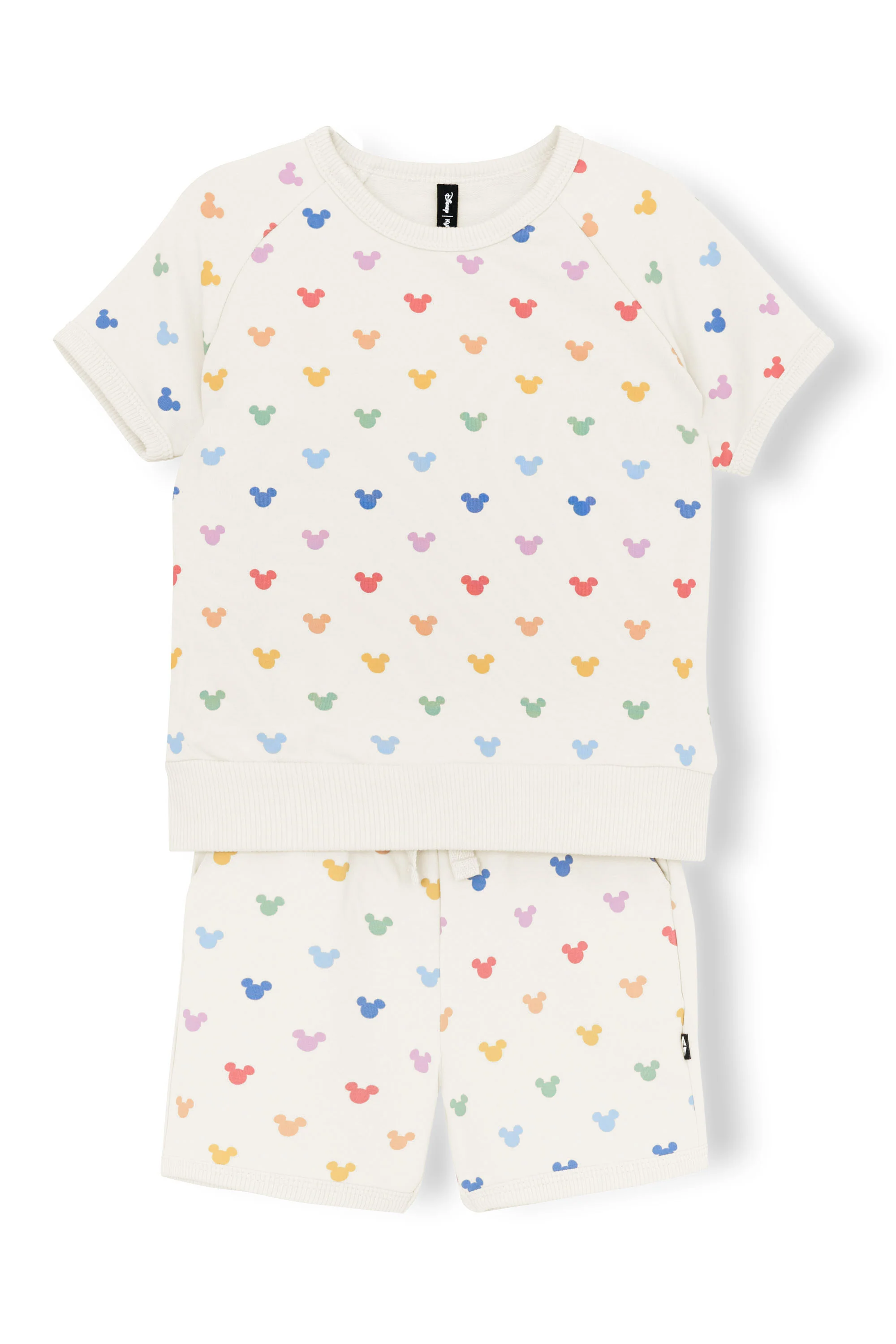 Short Sleeve Jogger Set in Pastel Mickey Mouse
