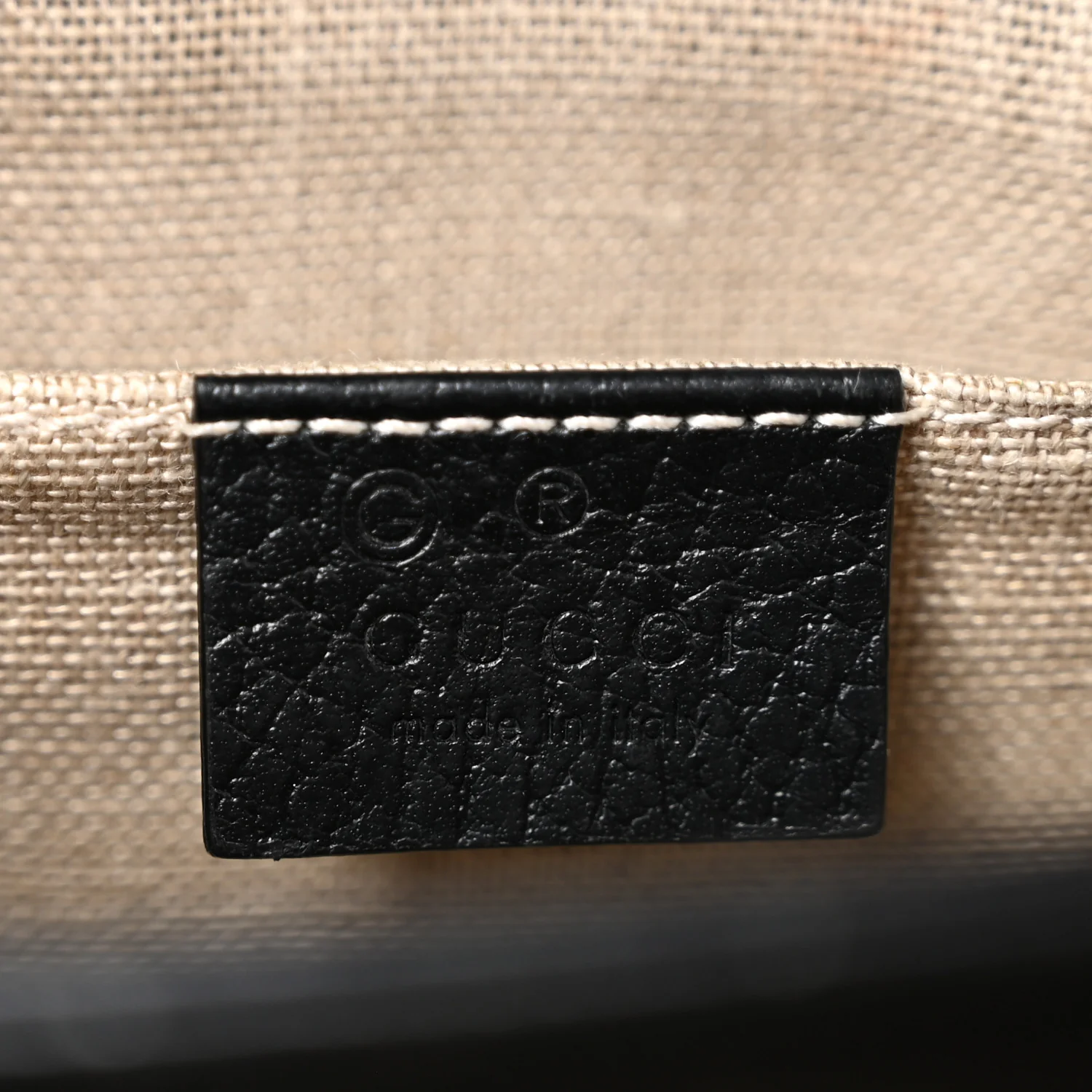 Dollar Calfskin Small Interlocking G Shoulder Bag Black