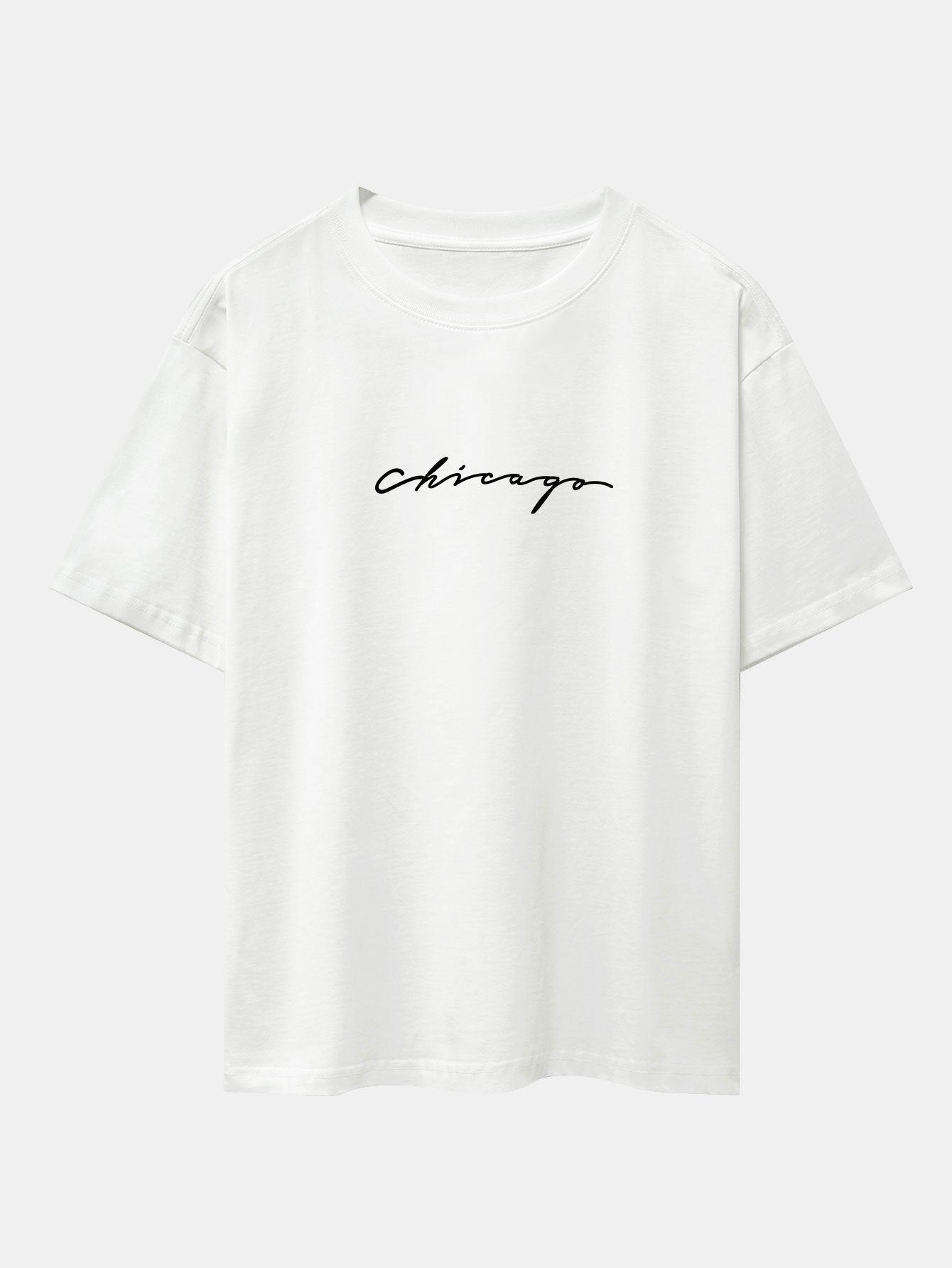 T-shirt oversize épais imprimé Chicago