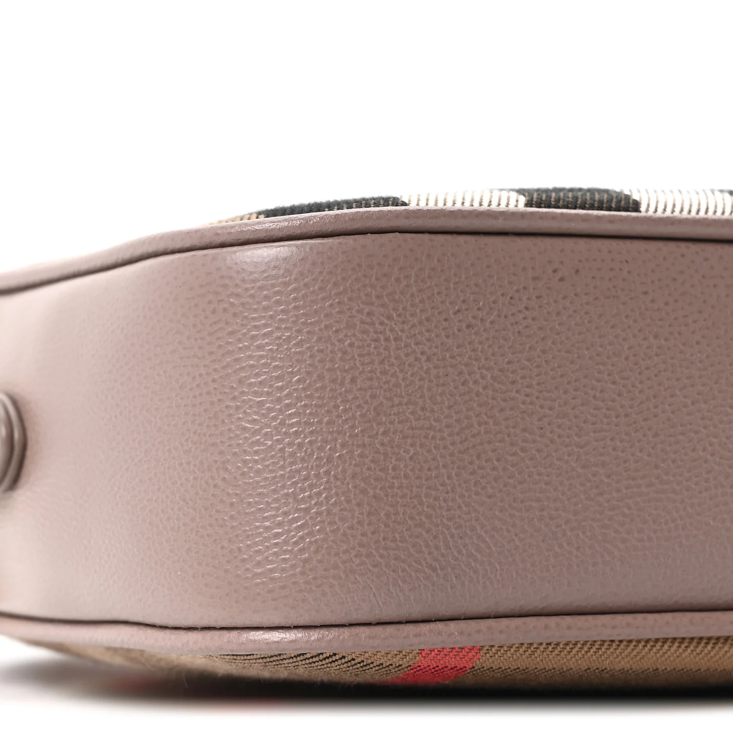 Calfskin House Check Large Camera Bag Grey Mink