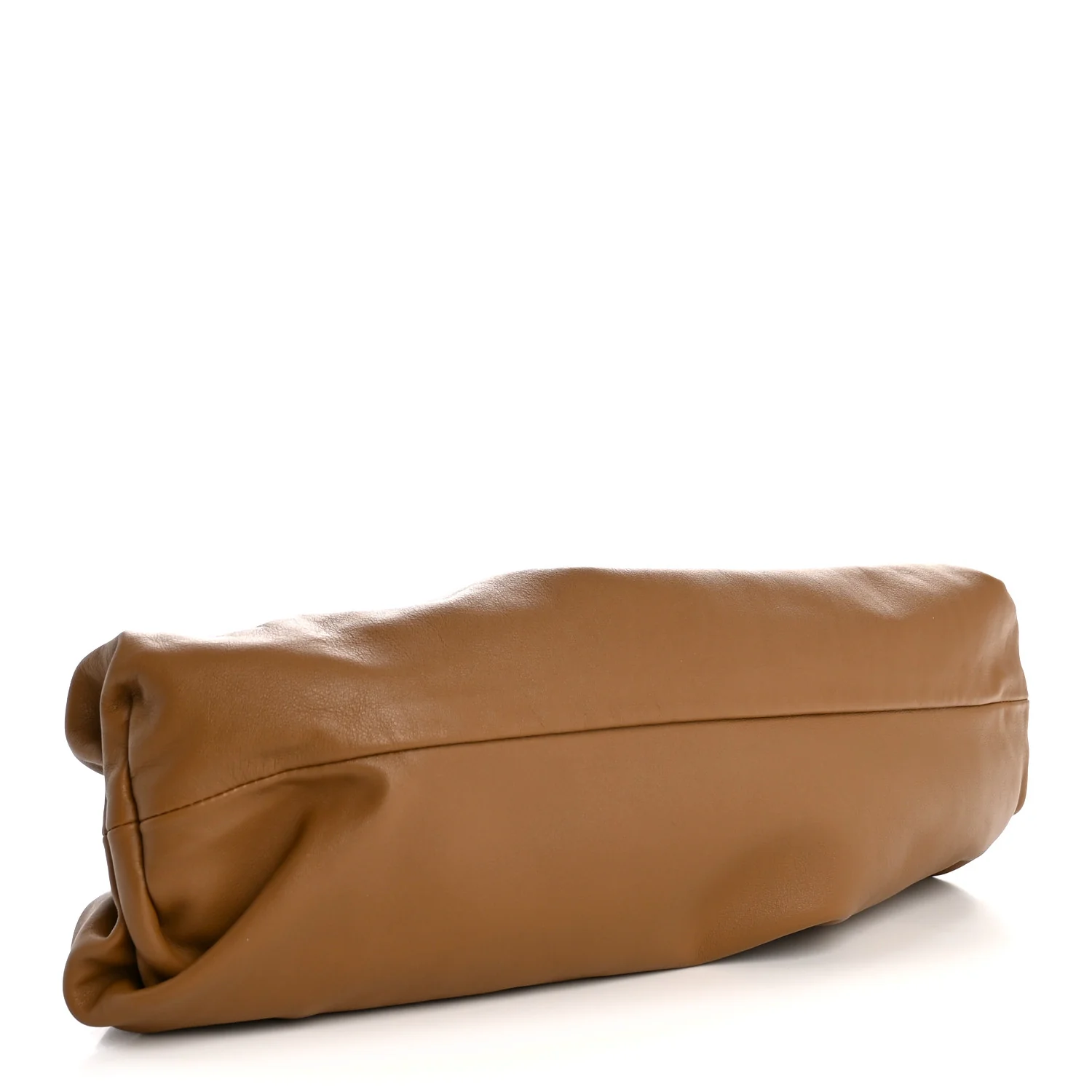 Smooth Butter Calf The Pouch Oversized Clutch Teak
