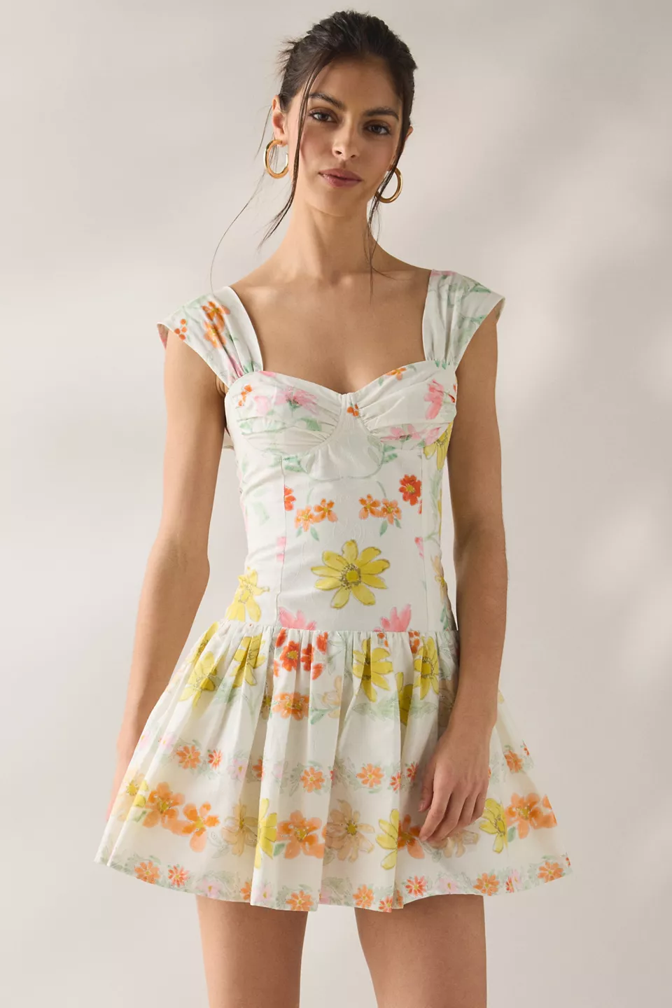 Jacquie The Label Lauryn Drop Waist Corset Mini Dress
