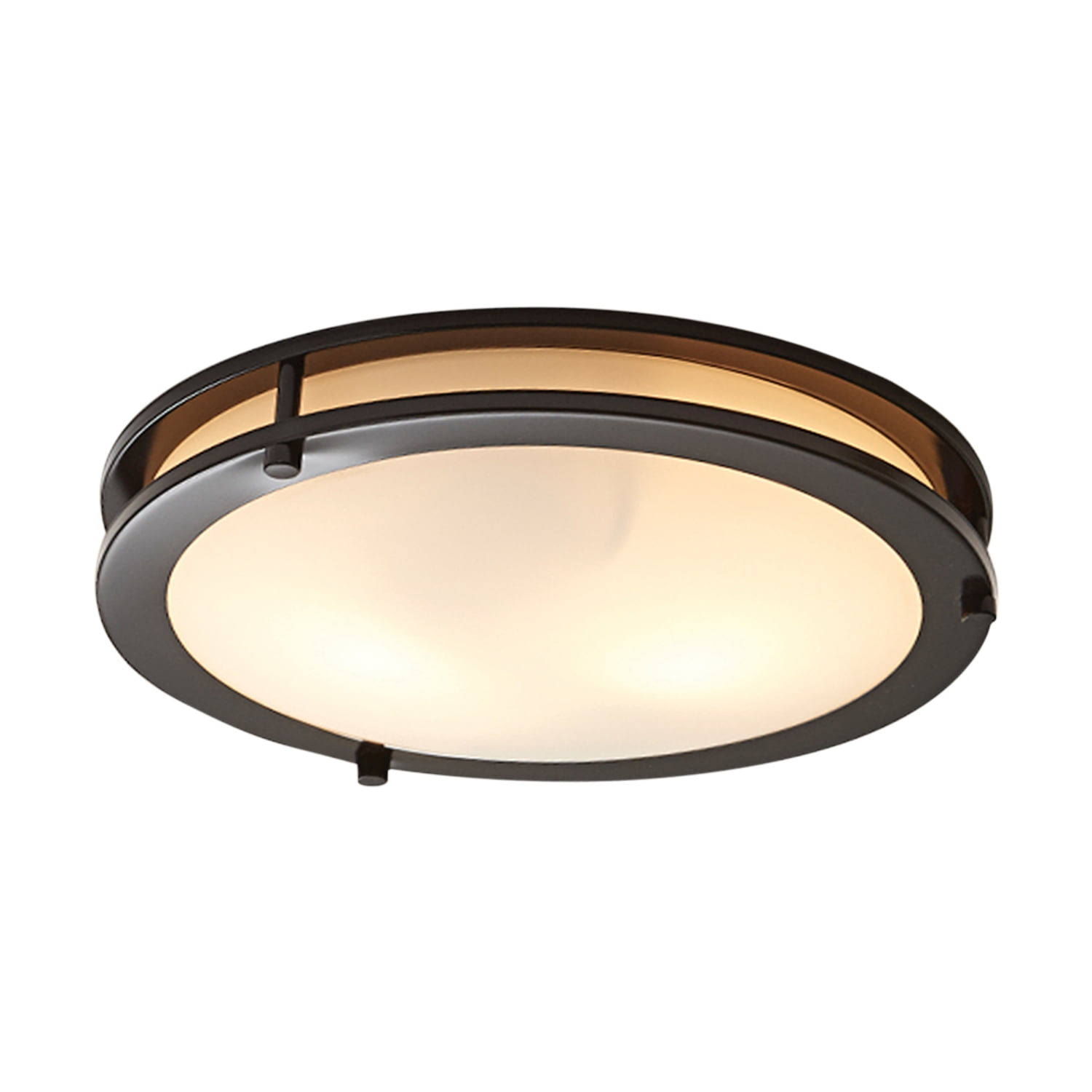 Better Homes & Gardens 1-Light Two Rings Flush Mount Ceiling Light, Bronze, Size: 11.81 in Large x 11.81 in W x3.19 in H
