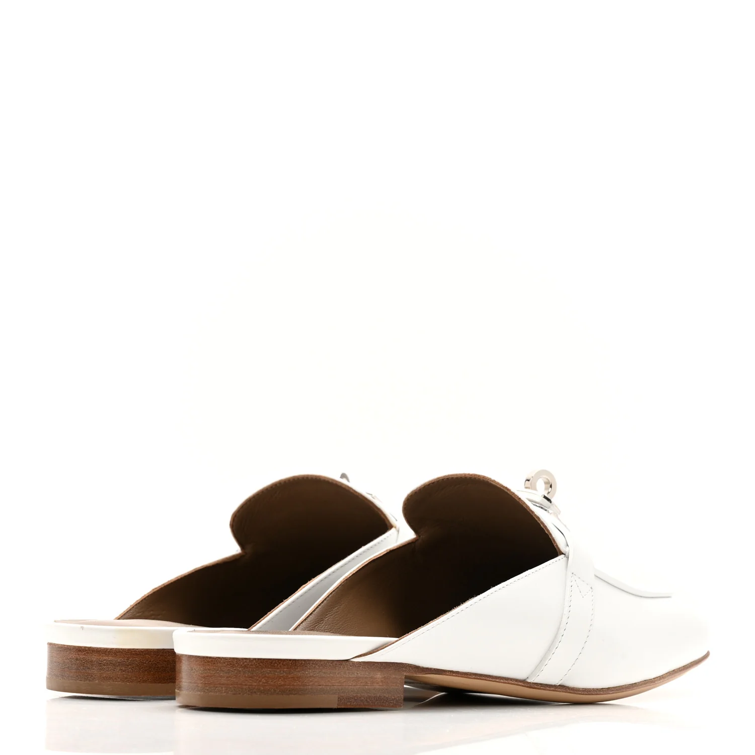 Calfskin Oz Mules 37.5 White