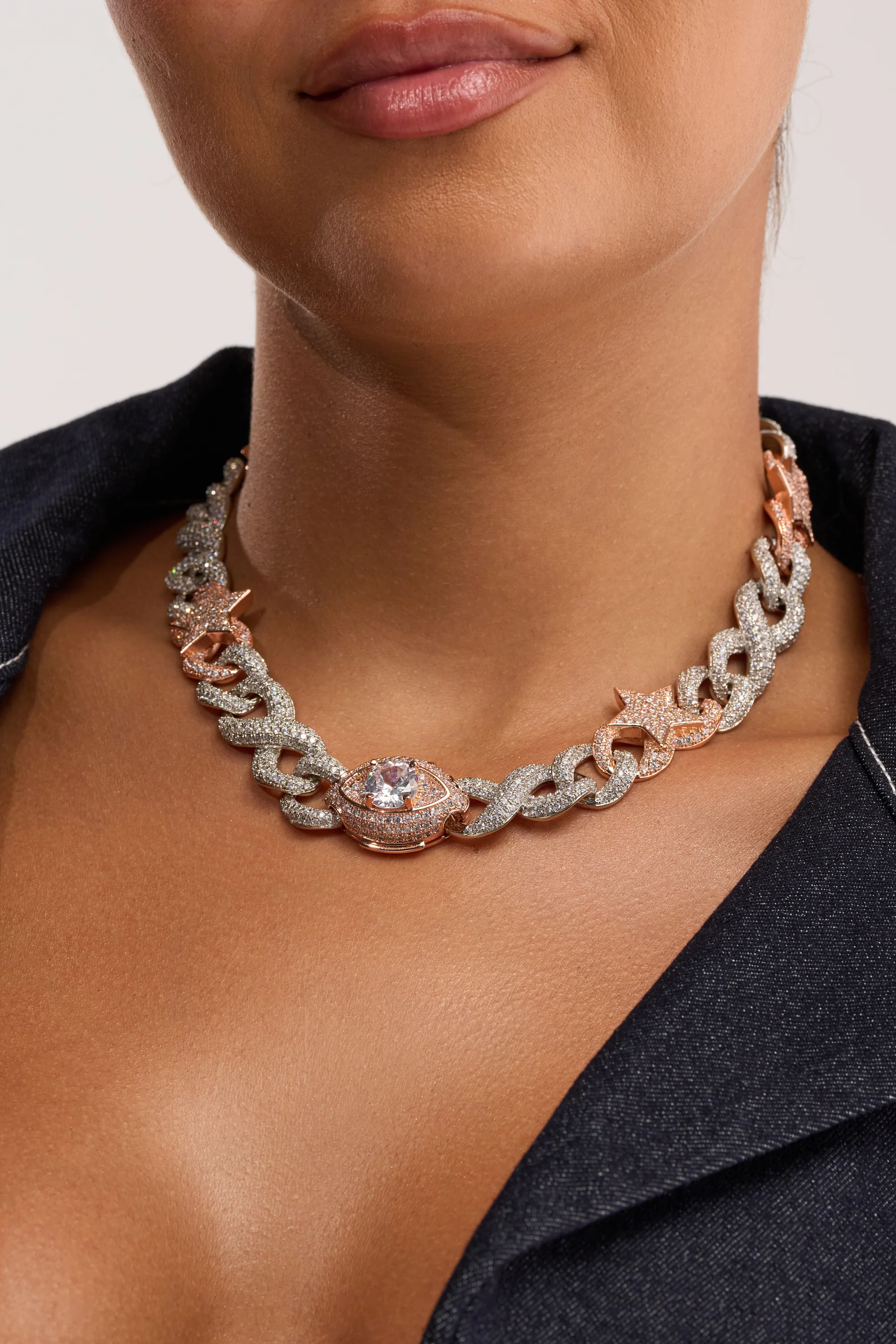 BITE ME ICED CZ CHAIN - Akira Store