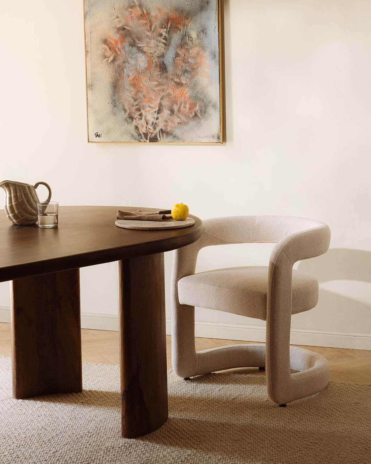 Winsi - Pack 4 Sillas de Comedor de Tela Winsi