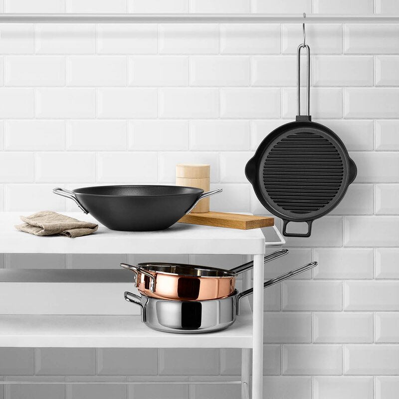 Multi traktørpanne 24 cm stål