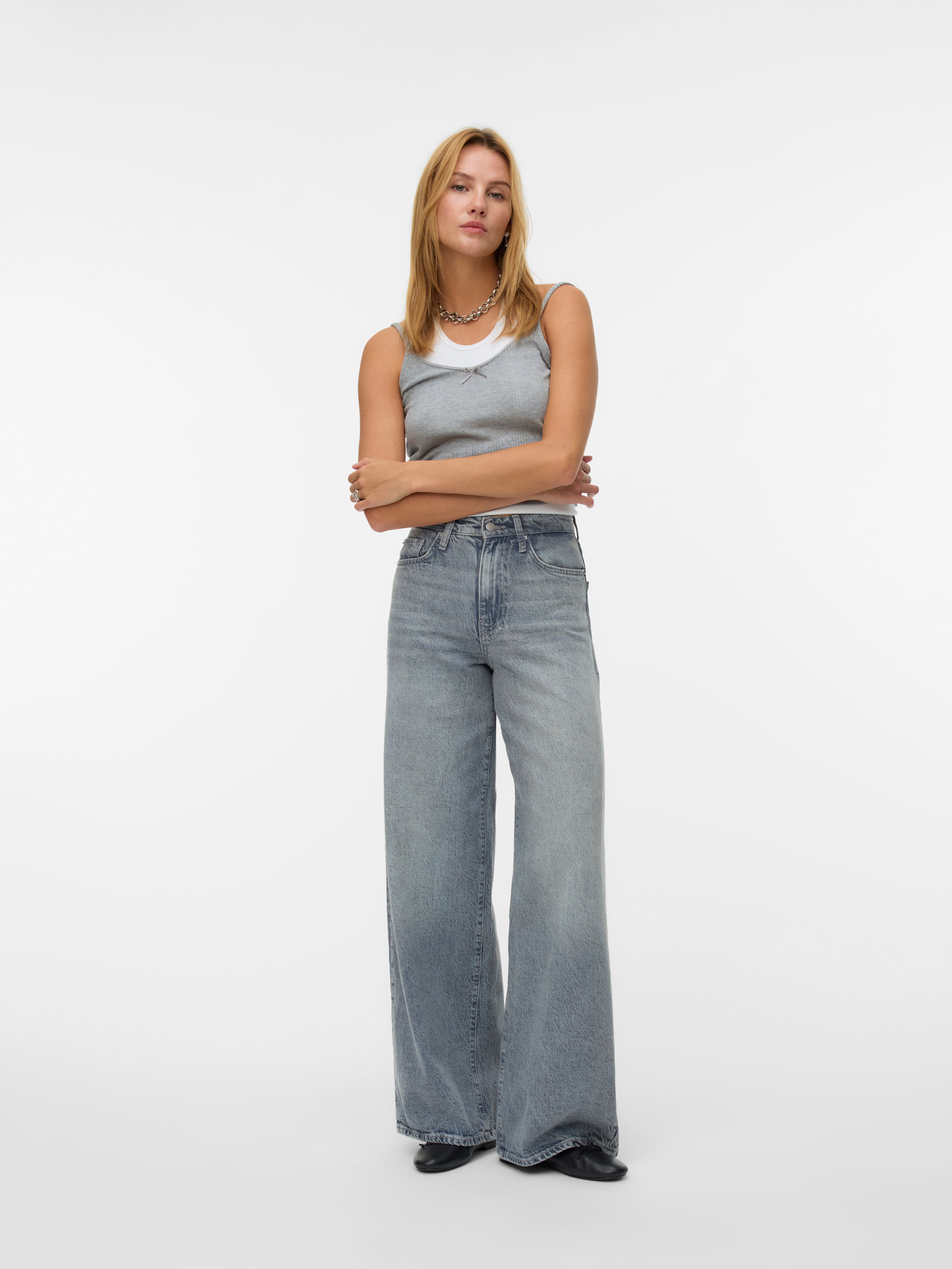 VERO MODA® VMELINA Super high rise Wide Leg Fit Jeans