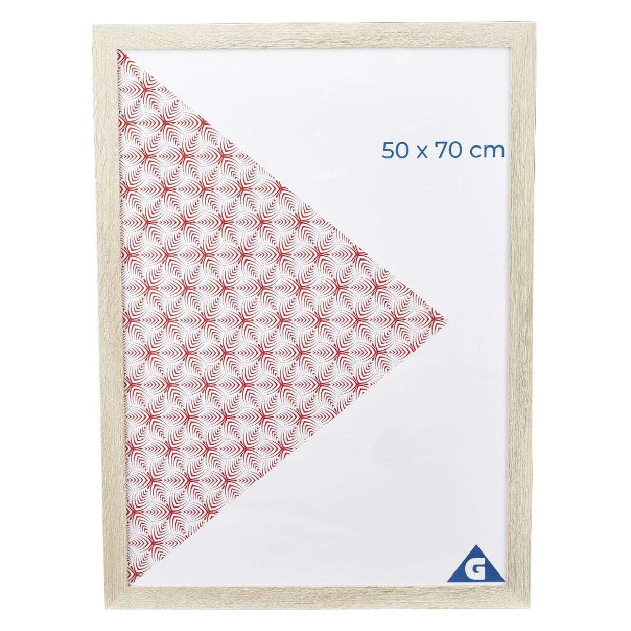 Cadre photo cérusé 55x75cm pour photo 50x70cm