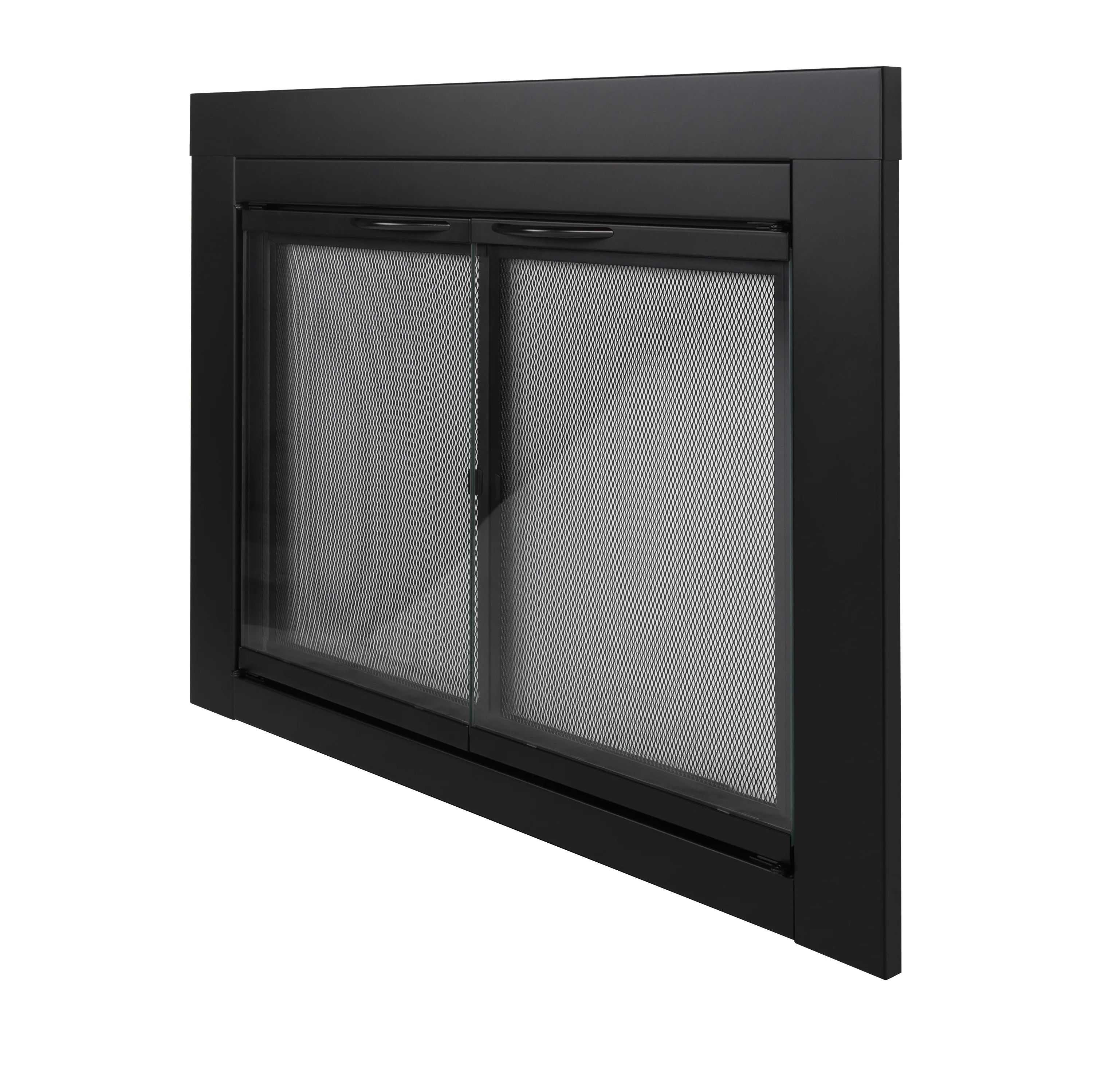 Warming AN-1012 Alpine Fireplace Glass Door for Masonry Fireplaces, Large, Black(L) - Image 6