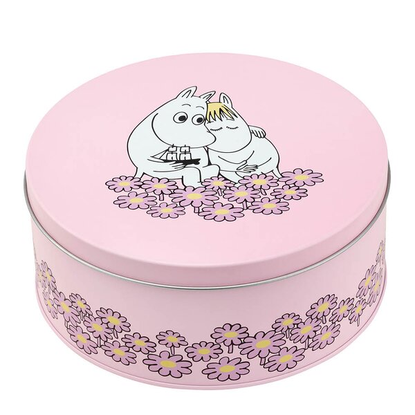 Mummi kakeboks 15x15 cm sammen rosa