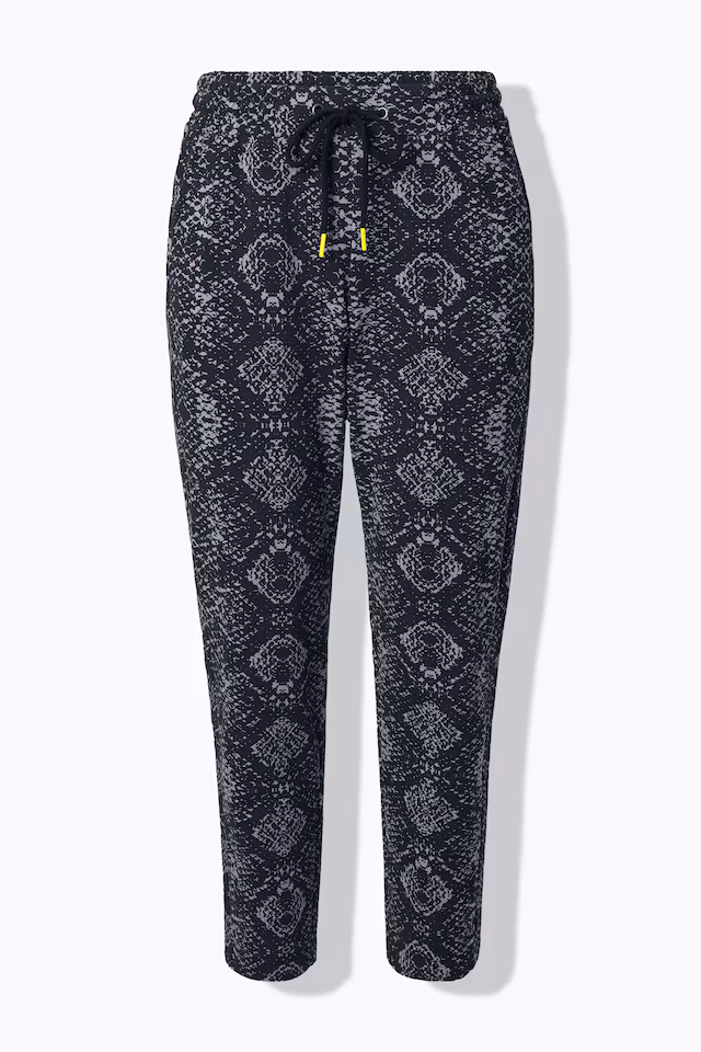 Snake Print Elastic Waist Joggers