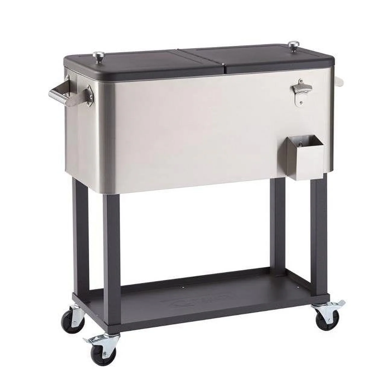 80 Quart Stainless Steel Cooler(80 Quart, 20 gallon, 96 aluminum can capacity)