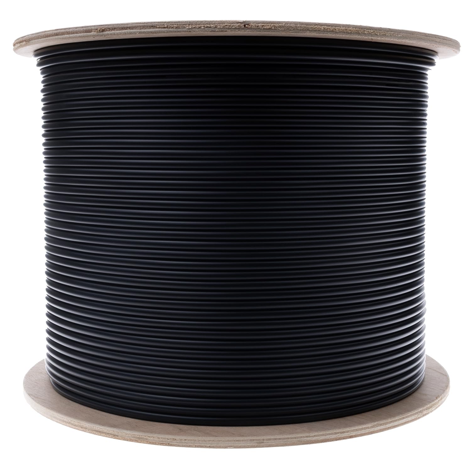 CableWholesale 1000ft Black 24-Strand Fiber Optic Cable Multimode 50/125 OM3  Corning ClearCurve  Plenum Rated  Indoor/Outdoor High-Speed 10G Networking