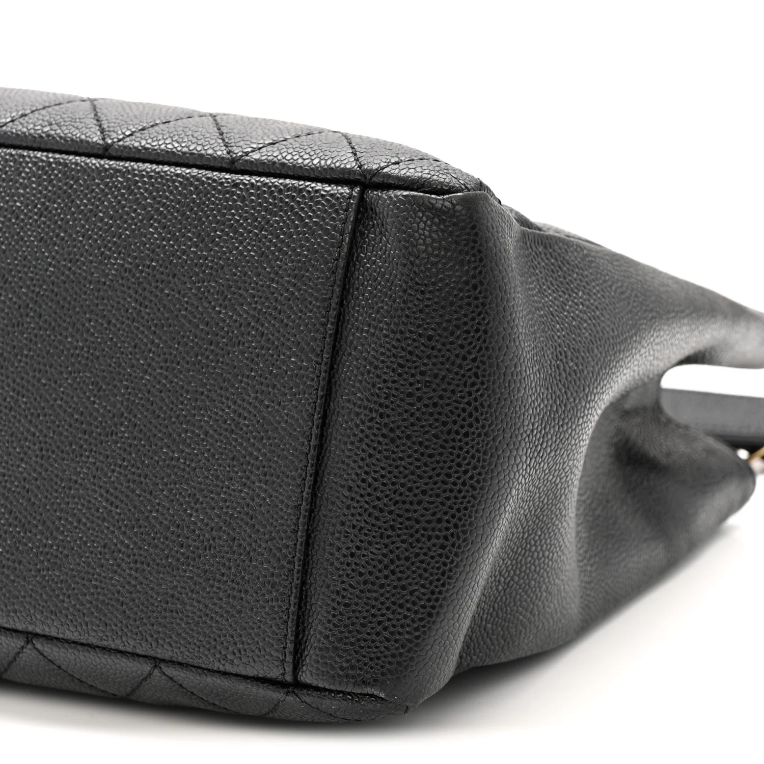 Caviar Quilted Grand Shopping Tote GST Black