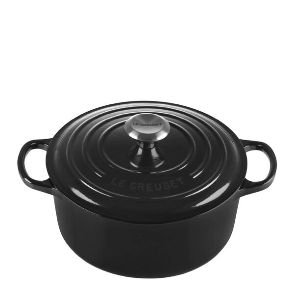 Signature støpejernsgryte rund 24 cm 4,2L black