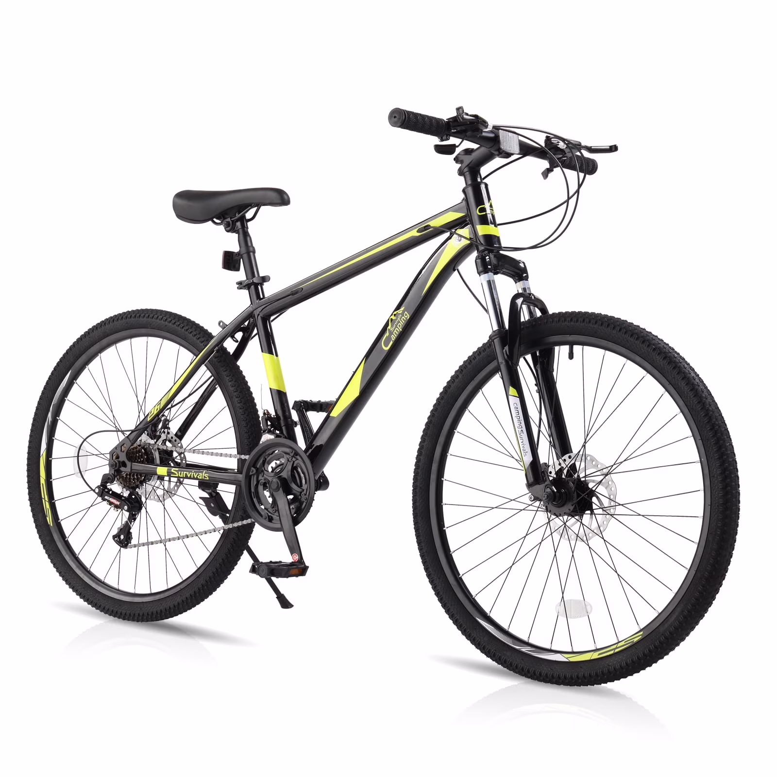 26" Lightweight Explorer Mountain Bike, 21-Speed for Men and Women Disc Brakes Suspension, Red/Black(RedBlack) - Image 5