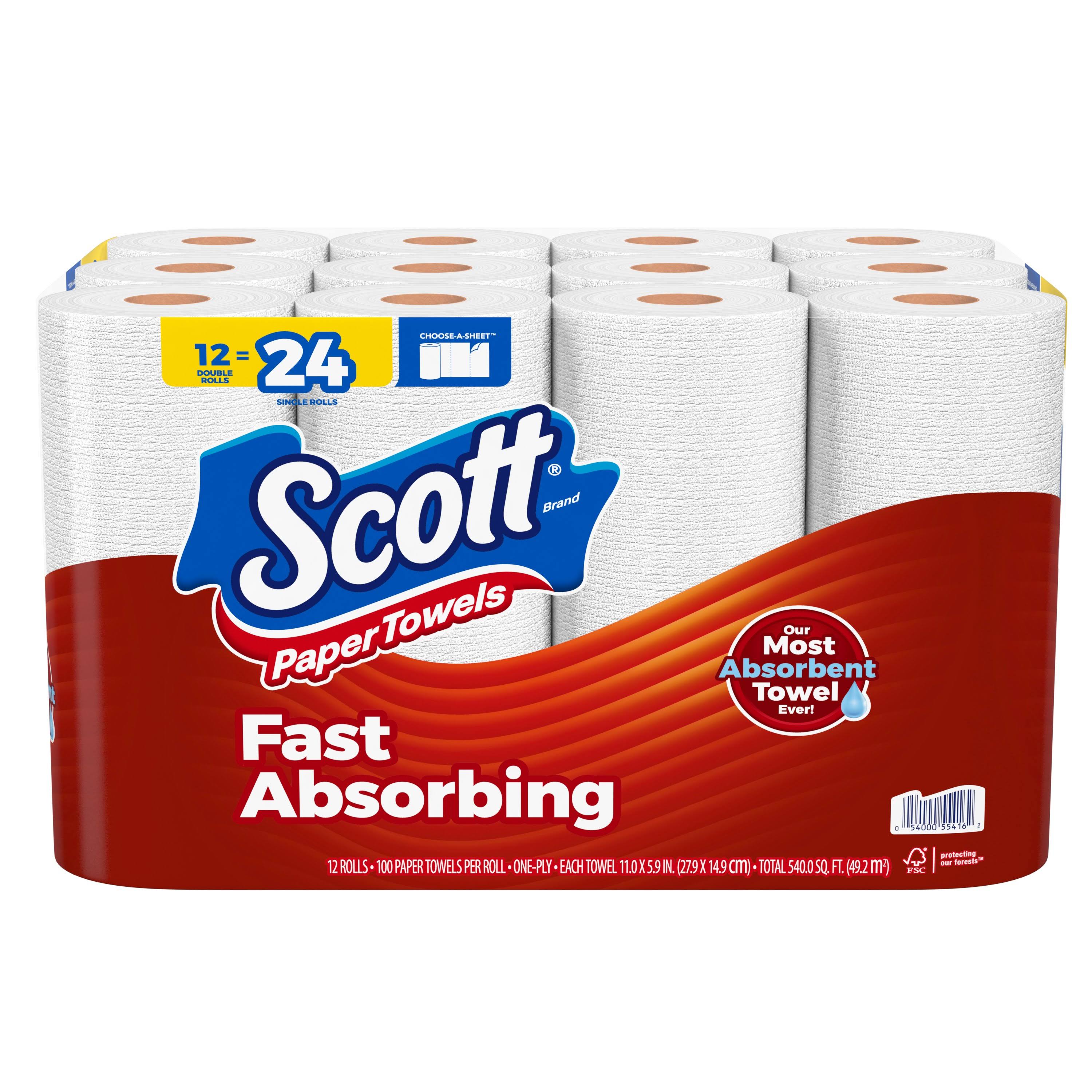 Scott Choose-A-Sheet Double Roll Paper Towels 12 ct