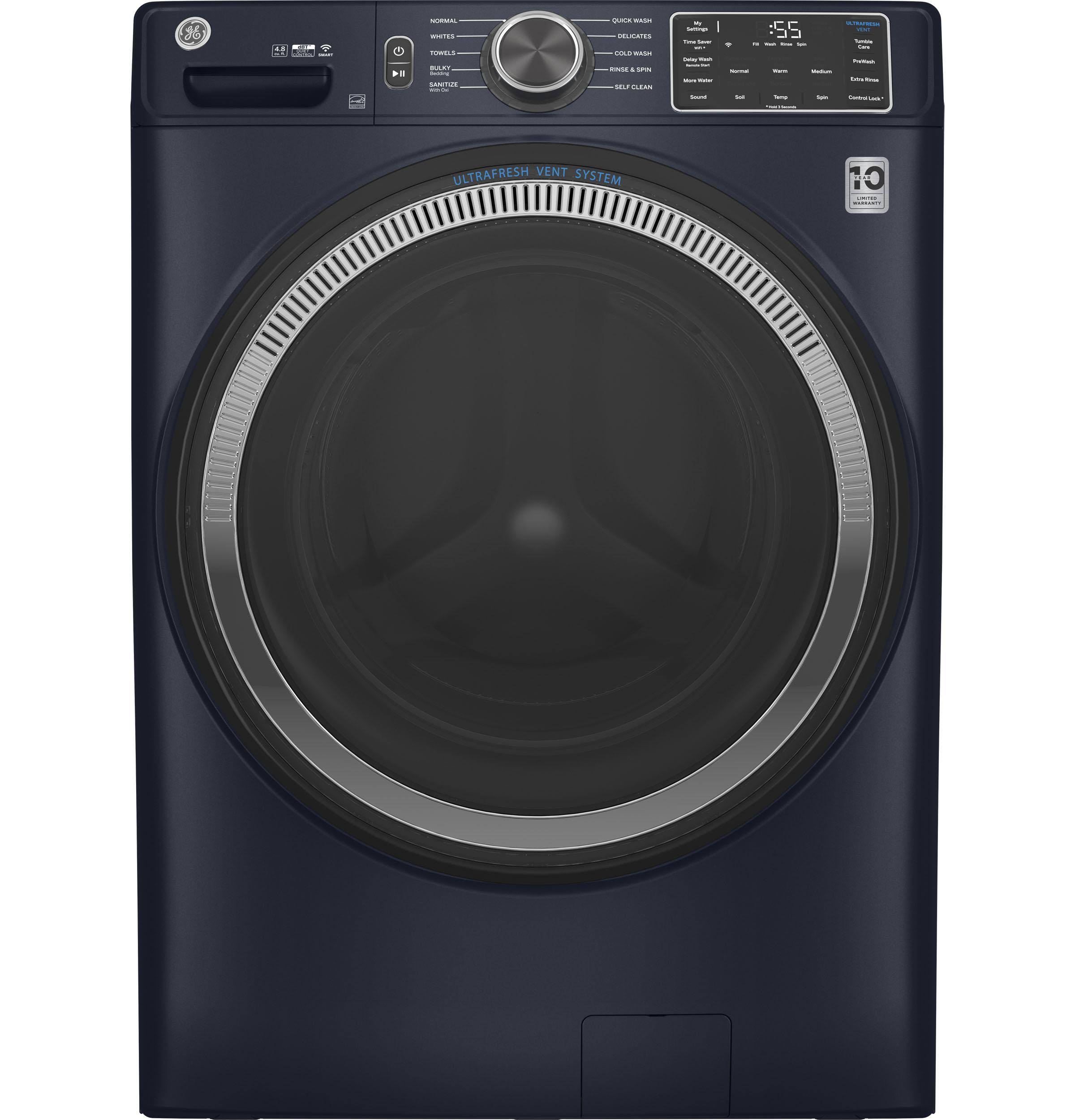 GE GFW550SPRRS 4.8 Cu. ft. Capacity Smart Front Load Washer with UltraFresh Vent System