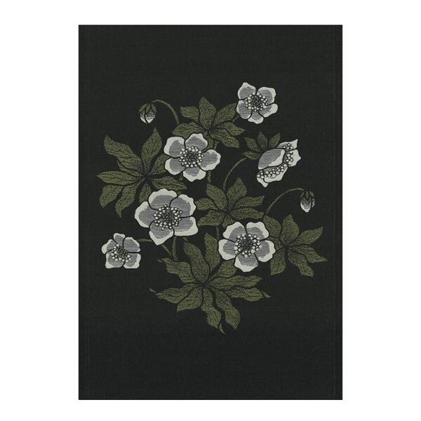 Skumringsblomst håndkle 48x70 cm grønn