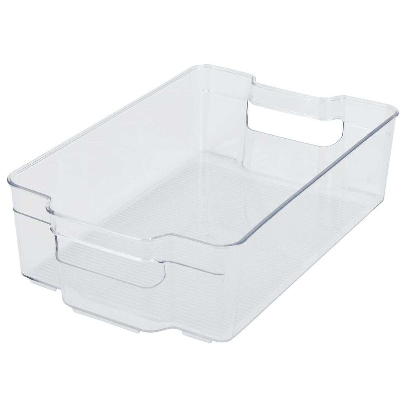 Bac rangement frigo 5,8L plastique transparent 32,5x21,5xH9cm