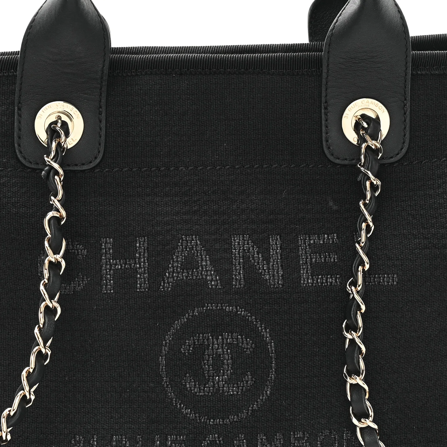 Mixed Fibers Small Deauville Tote Black