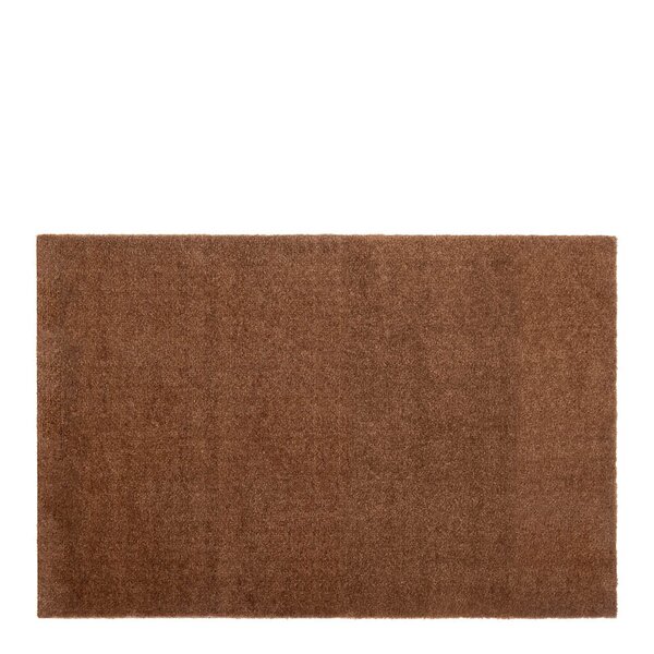 Unicolor gulvmatte 90x60 cm cognac